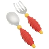 NUK Gerber BPA Free Graduates Saftey Fork and Spoon Set, 2 Pack, Colors May Vary