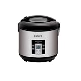 Buy Small Appliances for Cheap small appliances KRUPS RK7009 4 in 1 Slow Cooker 5 Cup Rice Cooker Steamer and Oatmeal Cooker with Stainless Steel Housing Silver Kitchen small appliances
