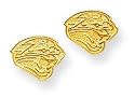 14k NFL Jacksonville Jaguar Earrings