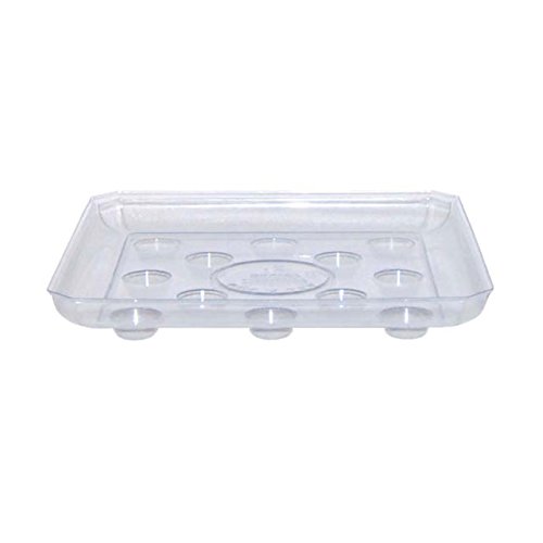 Curtis Wagner Clear Carpet Saver Heavy Duty Square Plant Saucer (14