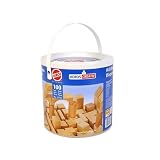 Wooden Toys Heros - 100 Wooden Building Blocks - Natural
