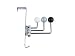 Present Time Over the Door Hanger with 3 Hooks, Black, Silver and White Knobs
