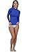 INGEAR Ladies Rash Guard Made in USA (Large, Royal)