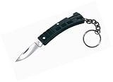 Mini Buck Black With Keychain 1-7/8inch Drop Point 420hc Steel Blade Valox Handle