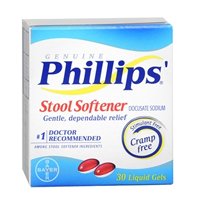 Phillips Phillips Stool Softener Liquid Gels, 30 each (Pack of 3)
