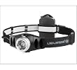 Led Lenser Headfire Revolution H7 focus headtorch with pure white, smooth flood and far throwing beam. Includes dimmer function, tilting head and neoprene belt case.