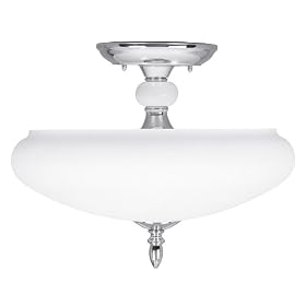 World Imports Lighting 8017-08 Chloe 2-Light Semi Flush Fixture, Chrome by World Imports