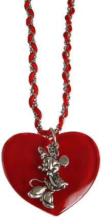 Click here to buy Disney Couture Minnie Mouse Heart Necklace.