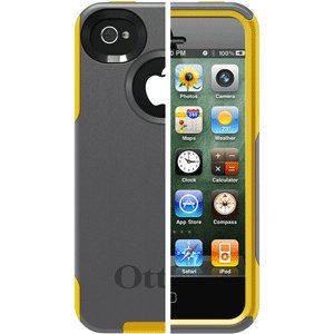 OTTERBOX COMMUTER CASE IPHONE 4S GUNMETAL GRAY SUN YELLOW OTTERBOX COMMUTER CASE IPHONE 4S GUNMETAL
