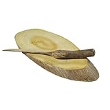 Wooden Handmade Rustic Cheese Platter with Wooden Knife - A Wonderful & Practical Christmas Gift