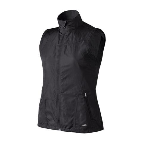 Brooks Women's Essential Run Vest, Black, Small On Sale