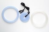 Teething Bling Cotton Candy Blue and Pearl Gift Set