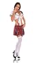 Mystery House Women's Naugthy School Girl,Multi,Medium