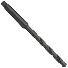 Cleveland 2410 High Speed Steel Taper Shank Drill Bit, Black Oxide, Morse Taper Shank, 135 Degree Split Point