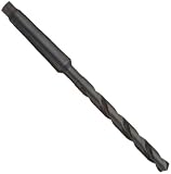 Cleveland 2410 High Speed Steel Taper Shank Drill Bit, Black Oxide, #3 Morse Taper Shank, 135 Degree Split Point, 55/64" Dia. x 10 3/4" Lg (Pack of 1)