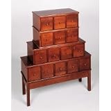 Apothecary CD Cabinet (Walnut) (43.5h x 36w x 12.25d)