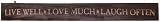 Newview 2066 Live Laugh Love, Rustic Wood Sign