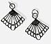 Fan -Drop Filigree Chandelier Earring Parts 30mm title=
