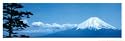 Mount Fuji, Japan Art Poster Print, 36x12