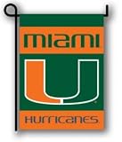 Miami Hurricanes Double Sided Garden Flags - Set of Two