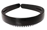 France Luxe 2cm Headband with Teeth-Black