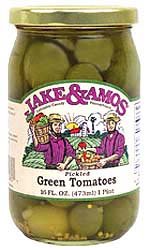 Pickled Green Tomatoes 3 jars Jake and Amos