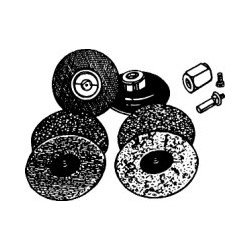 Scotch-Brite Roloc Surface Conditioning Discs - 2 UltraFine/Gray 25-Pack