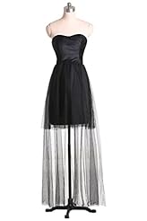 Strapless Natural   Waistline Satin/Tulle Sheath Party Dress/Mini Dress 