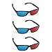 Polar Express 3D Glasses for 3D DVD (3 Pair, Plastic) Extra upgrade Anaglyph