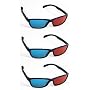 Polar Express 3D Glasses for 3D DVD (3 Pair, Plastic) Extra upgrade Anaglyph