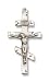 St. Andrew Sterling Silver Medal with 24" Stainless Chain Patron Saint