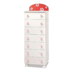 Azur Birikino Line Roby Tall Chest of Drawers by AZUR