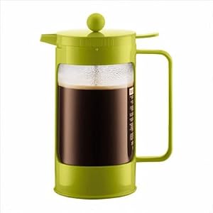 Bean 8 Cup French Press Coffeemaker with Pour Control in Green by 