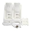 for Wii 2 Battery Packs + Remote Controller Charger NEW