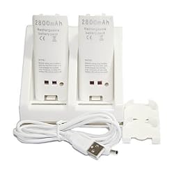 for Wii 2 Battery Packs + Remote Controller Charger NEW
