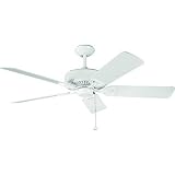 54 Kichler Kedron White Powder Coat Ceiling Fan