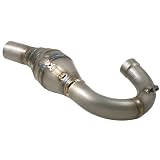 01-06 YAMAHA YZ250F: FMF MEGABOMB HEADER - TITANIUM (NATURAL TITANIUM) by FMF