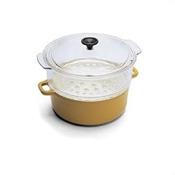 World Cuisine Green Enamel Cast-Iron Steamer [World Cuisine]