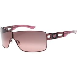 Fox Racing The Cantor Adult Casual Sunglasses w/ Free B&F Heart Sticker Bundle - Berry/G40 Black Gradient