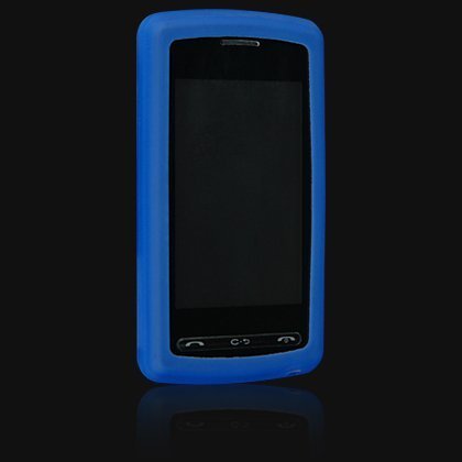 Blue Rubber Silicone Skin Cover for LG Vu / CU920 / CU915
