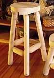 Kitchen & Housewares : Rustic 24' Stool 51B