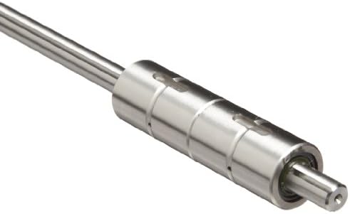 THK Steel Ball Spline Model LT, Double Nut Cylindrical Medium Torque, Shaft: 6mm Diameter x 250mm Length, Nut: 14mm Diameter x 25mm Length, Load Capacity: 486 Pound-Force