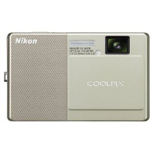 Nikon Coolpix S70 12.1MP Digital Camera with 3.5-inch OLED Touch Screen and 5x Wide Angle Optical Vibration Reduction (VR) Zoom (Champagne & Beige)