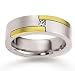 18k Two-Tone Stylish 7mm FCF Diamond Anniversary Band