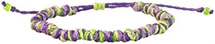 Lavender Fields Surfer Bracelet for Women and Men Beach Surf Yoga Hippie Boho Chic Jewelry KarmaViva