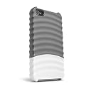 POPなカラーとウェーブデザインが新しい iFrogz iPhone４　4S　用ケース 新発売 PULSE  アイアン/ホワイト色 IP4UNPLS-IRN/WHT Designed in USA