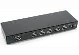 5-PORT HDMI Switch with remote - 5X HDMI In, 1 HDMI Out Black