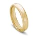 14k Gold Flat Top Comfort Fit Men's Wedding Band with Beveled Edges, 5mm