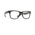 Nerd Brille Wayfarer Sonnenbrille ohne St�rke schwarz - C