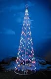 Homebrite 96 Prelit Christmas Tree W Star, 61397, Multi-color LED Outdoor